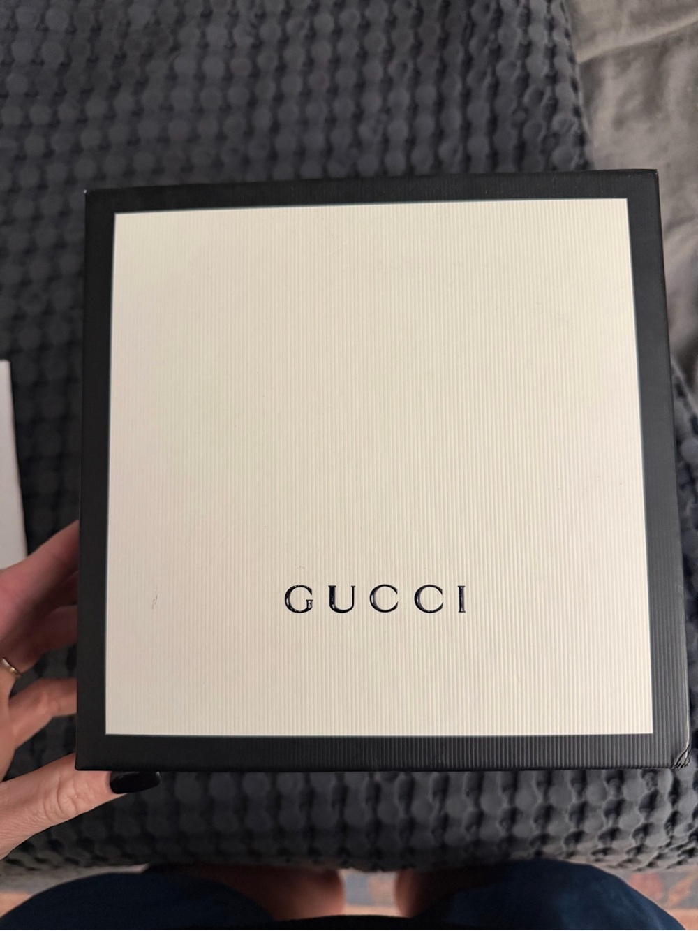 Gucci Black and White Branded Accessories Box